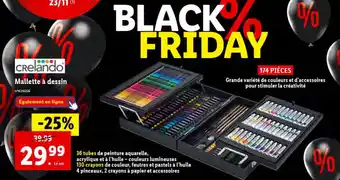 Lidl Crelando mallette à dessin offre