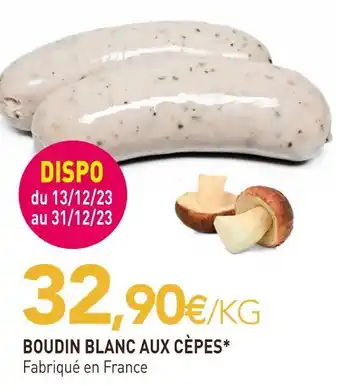 naturéO Boudin blanc aux cèpes offre