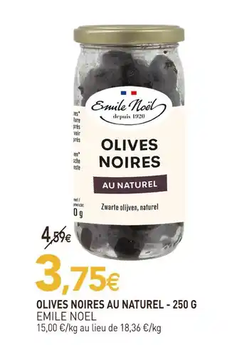 naturéO Emile noel olives noires au naturel offre