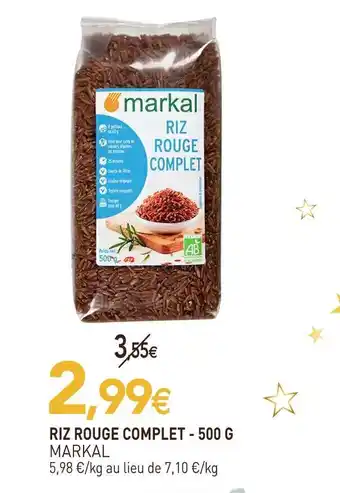 naturéO Markal riz rouge complet - 500 g offre