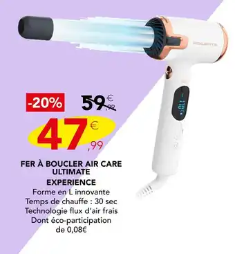 Rowenta fer à boucler air care ultimate experience