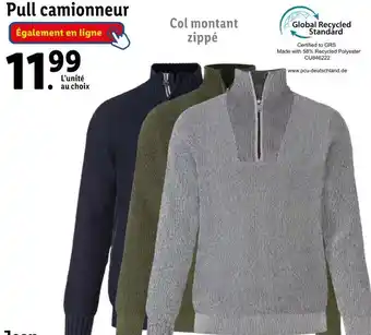 Lidl Pull camionneur offre