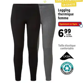 Lidl Esmara legging thermique femme offre