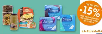 15% sur une sélection de produits correspondant aux besoins les plus urgents