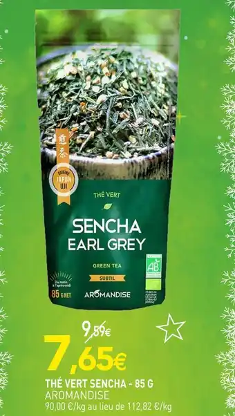 naturéO Aromandise thé vert sencha offre