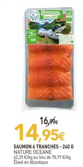 naturéO Nature océane saumon 6 tranches offre