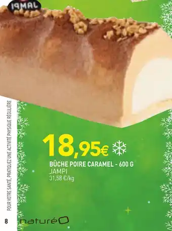 naturéO Jampi bûche poire caramel offre