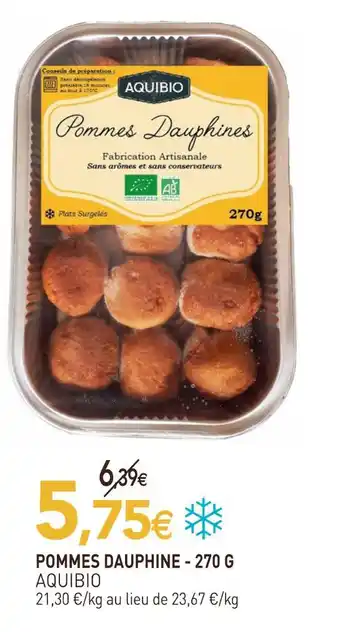 naturéO Aquibio pommes dauphine offre