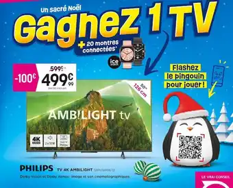 Pulsat Philips tv 4k ambilight offre