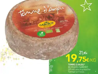 naturéO Bernard gaborit tomme d'anjou offre