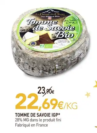 Tomme de savoie igp