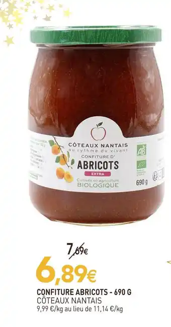 naturéO Côteaux nantais confiture abricots offre
