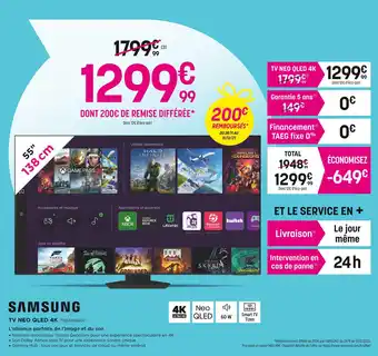 Pulsat Samsung tv neo qled 4k offre