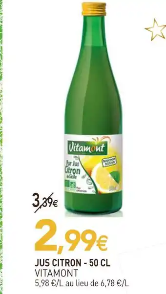 naturéO Vitamont jus citron offre