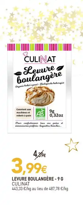 Culinat levure boulangère