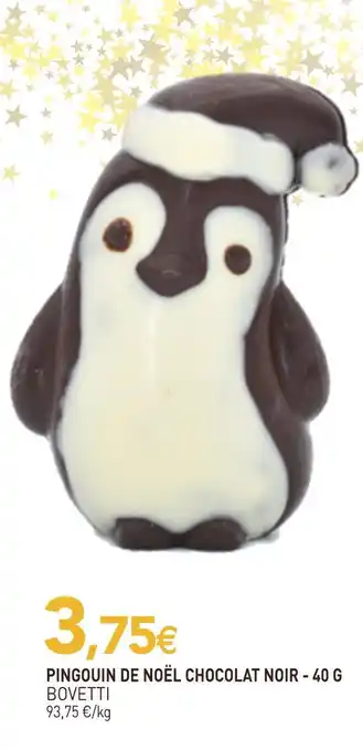 naturéO Bovetti pingouin de noël chocolat noir offre