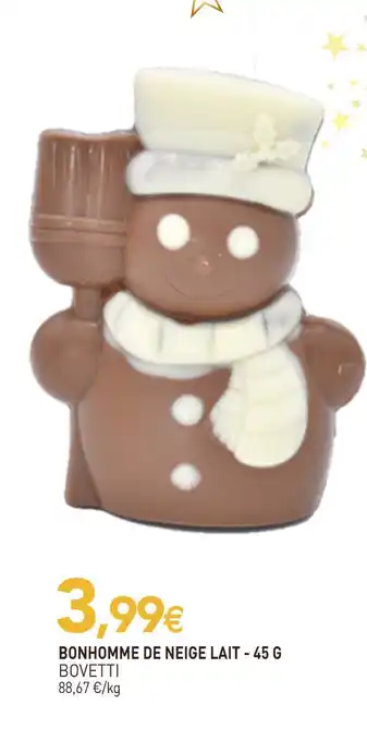 naturéO Bovetti bonhomme de neige lait offre
