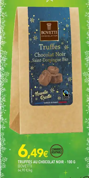 naturéO Bovetti truffes au chocolat noir offre