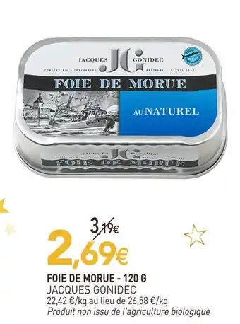 naturéO Jacques gonidec foie de morue offre