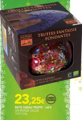 naturéO Un monde cacao boite cadeau truffe offre