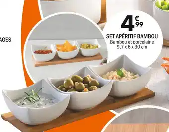 La Foir'Fouille Set apéritif bambou offre