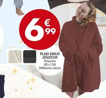 La Foir'Fouille Plaid sweat douceur offre