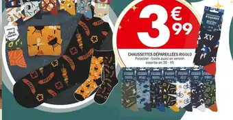 La Foir'Fouille Chaussettes dépareillées rigolo offre