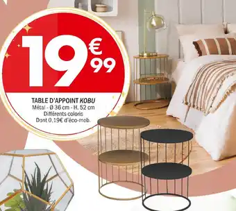 La Foir'Fouille Table d’appoint kobu offre