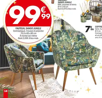 La Foir'Fouille Fauteuil sango jungle offre