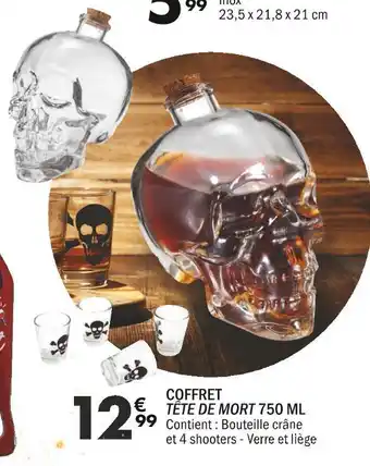La Foir'Fouille Coffret tête de mort 750 ml offre