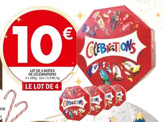 La Foir'Fouille Célébrations lot de 4 boîtes de célébrations offre