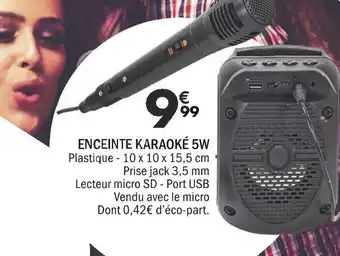 La Foir'Fouille Enceinte karaoké 5w offre