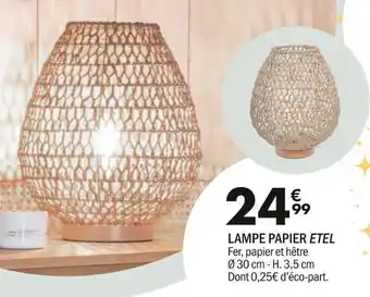 La Foir'Fouille Lampe papier etel offre