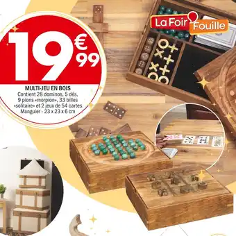 La Foir'Fouille Multi-jeu en bois offre