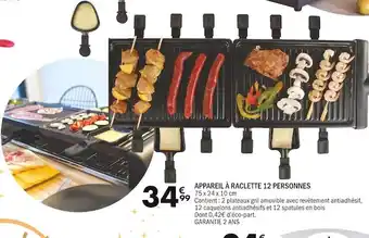 La Foir'Fouille Appareil à raclette 12 personnes offre