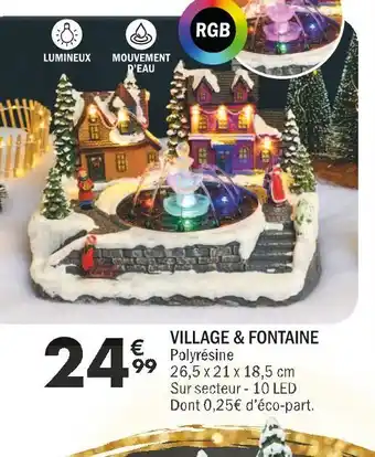 Village & fontaine