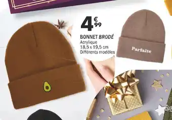 La Foir'Fouille Bonnet brodé offre