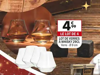 La Foir'Fouille Lot de verres à whisky 29cl offre