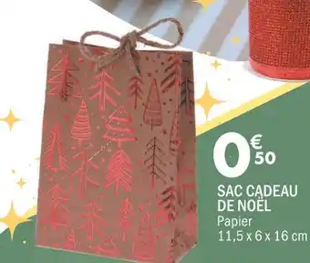 Sac cadeau de noël