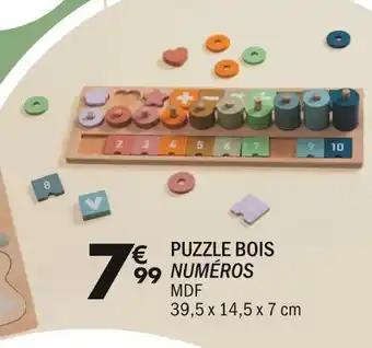 La Foir'Fouille Puzzle bois numéros offre