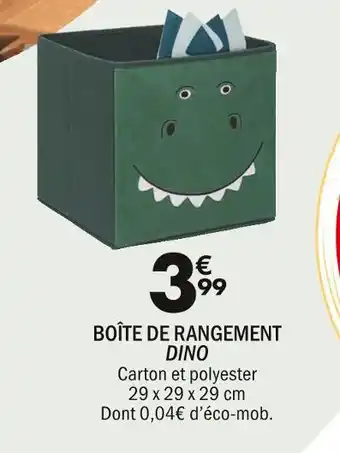 La Foir'Fouille Boîte de rangement dino offre