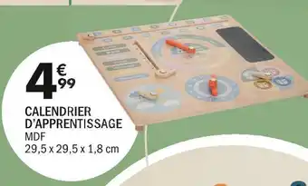 La Foir'Fouille Calendrier d’apprentissage offre