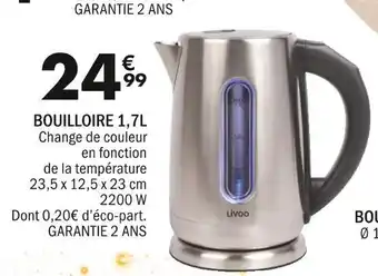 La Foir'Fouille Livoo bouilloire 1,7l offre