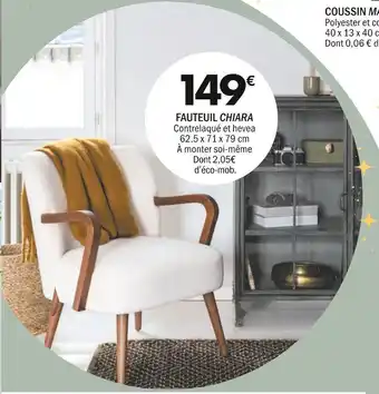 La Foir'Fouille Fauteuil chiara offre