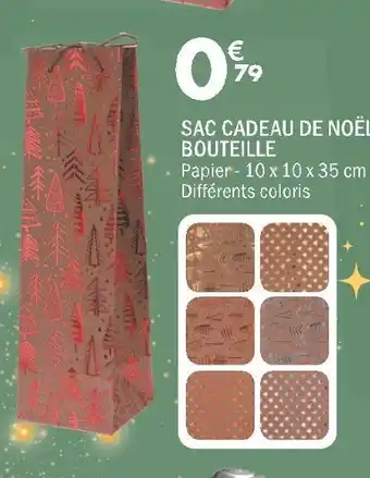 La Foir'Fouille Sac cadeau de noël bouteille offre