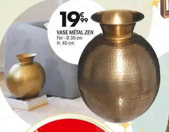 La Foir'Fouille Vase métal zen offre