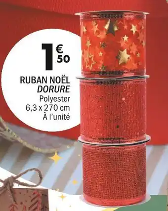 La Foir'Fouille Ruban noël dorure offre