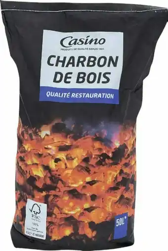 Géant Casino Charbon de bois offre