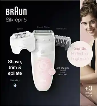 Géant Casino Bon plan sur une sélection d’épilateurs de la marque Braun offre