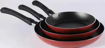 Géant Casino Lot de 3 poêles 20/24/28 cm offre